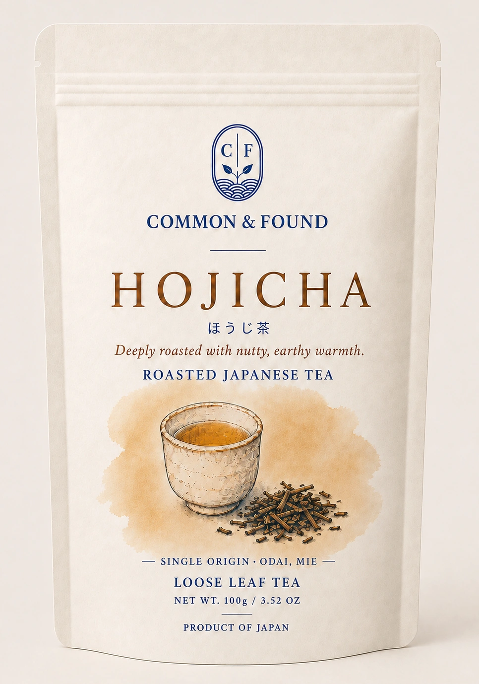 Common & Found Hojicha pouch