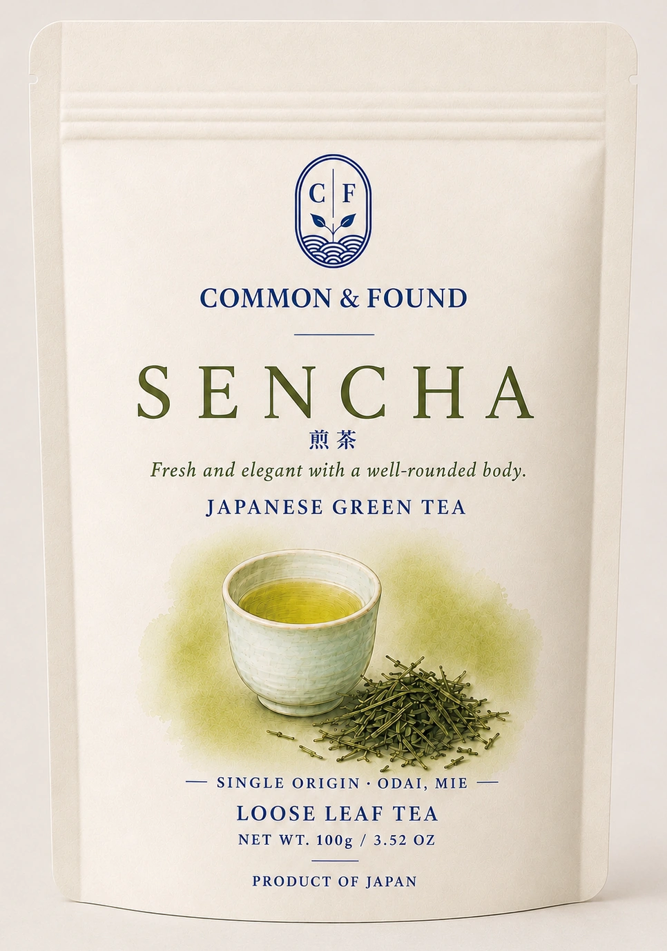 Common & Found Sencha pouch
